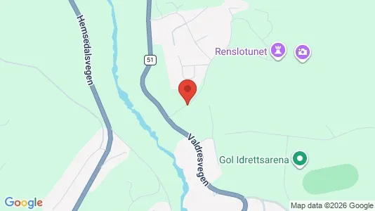 Apartments for rent i Gol - kort over placeringen