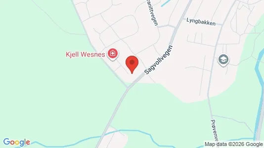 Apartments for rent i Vestre Toten - kort over placeringen