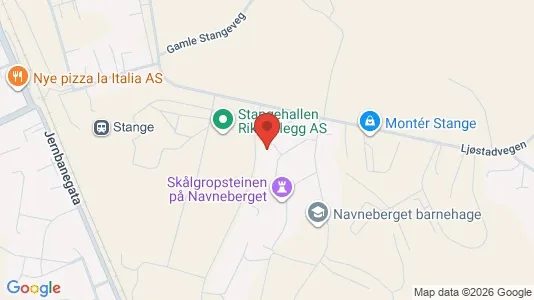 Rooms for rent i Stange - kort over placeringen