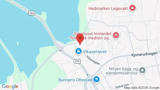 Apartments for rent i Stange - kort over placeringen