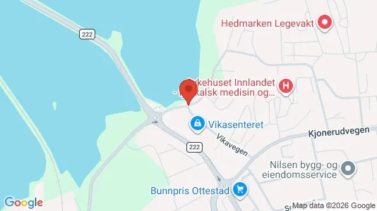 Apartments for rent i Stange - kort over placeringen