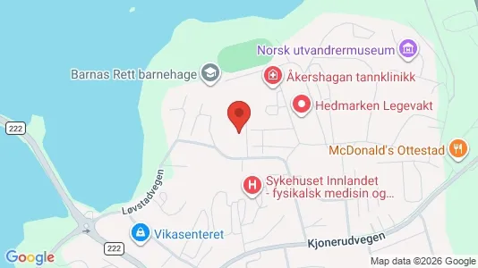 Apartments for rent i Stange - kort over placeringen