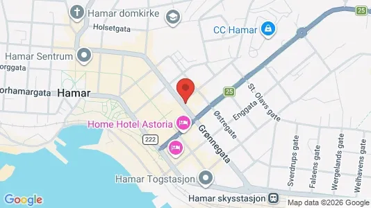 Apartments for rent i Hamar - kort over placeringen