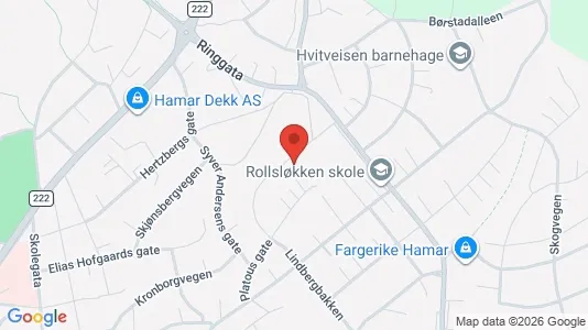 Rooms for rent i Hamar - kort over placeringen