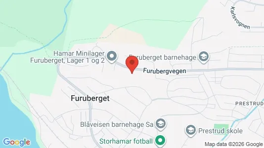 Apartments for rent i Hamar - kort over placeringen