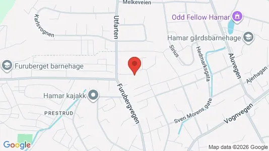 Apartments for rent i Hamar - kort over placeringen