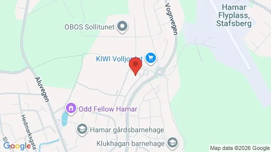 Apartments for rent i Hamar - kort over placeringen