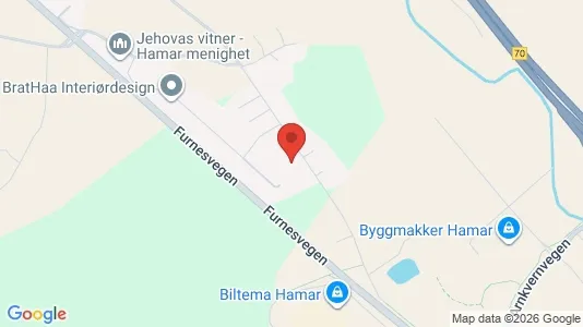 Rooms for rent i Ringsaker - kort over placeringen