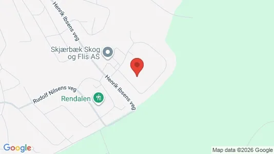 Rooms for rent i Elverum - kort over placeringen