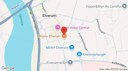 Apartments for rent i Elverum - kort over placeringen