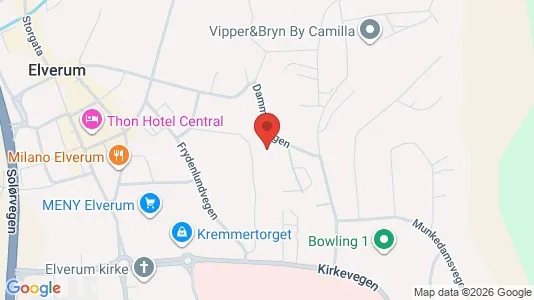 Apartments for rent i Elverum - kort over placeringen