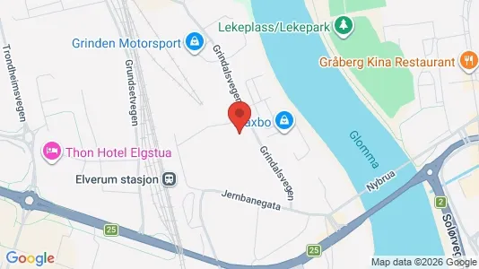 Apartments for rent i Elverum - kort over placeringen