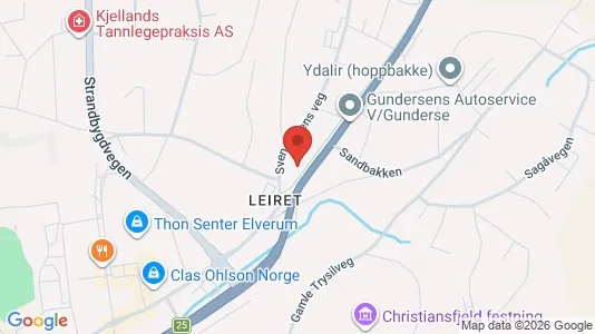 Apartments for rent i Elverum - kort over placeringen