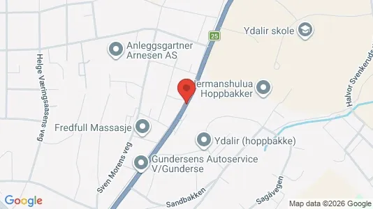 Rooms for rent i Elverum - kort over placeringen