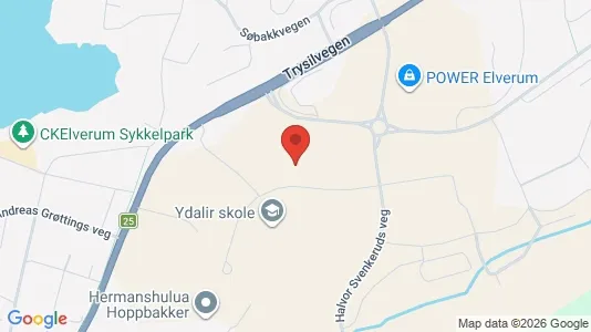 Apartments for rent i Elverum - kort over placeringen