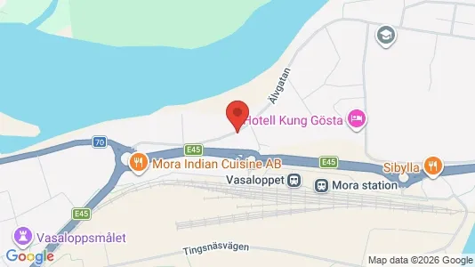 Apartments for rent i Mora - kort over placeringen