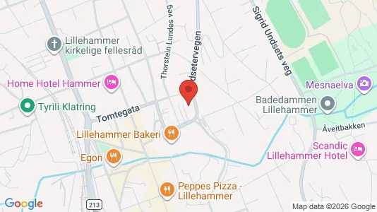 Rooms for rent i Lillehammer - kort over placeringen