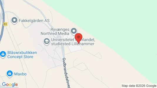 Rooms for rent i Lillehammer - kort over placeringen