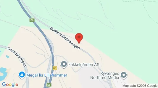 Rooms for rent i Lillehammer - kort over placeringen