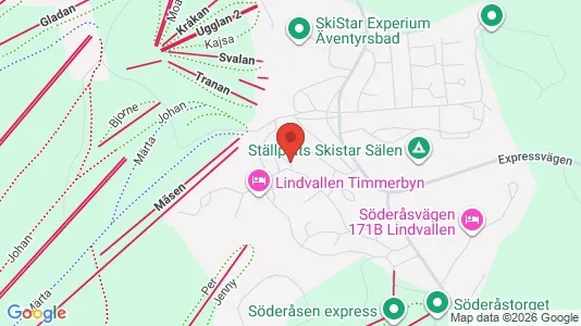Apartments for rent i Malung-Sälen - kort over placeringen