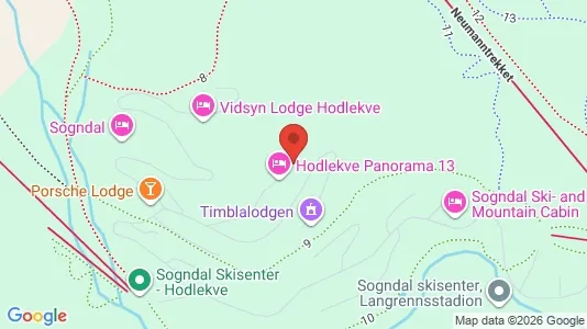 Apartments for rent i Sogndal - kort over placeringen