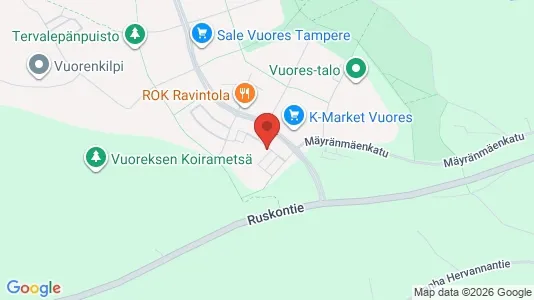 Apartments for rent i Tampere Eteläinen - kort over placeringen