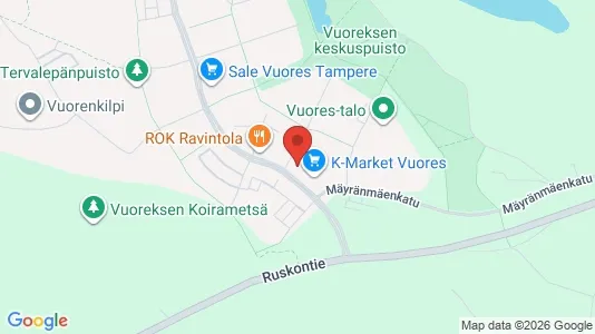 Apartments for rent i Tampere Eteläinen - kort over placeringen