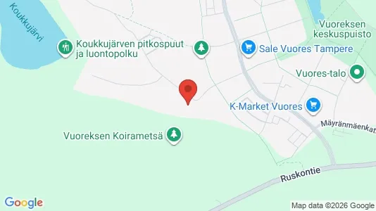 Apartments for rent i Tampere Eteläinen - kort over placeringen