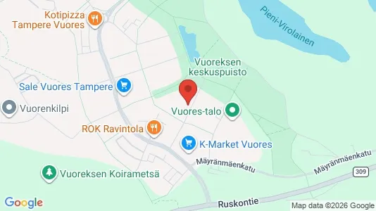 Apartments for rent i Tampere Eteläinen - kort over placeringen