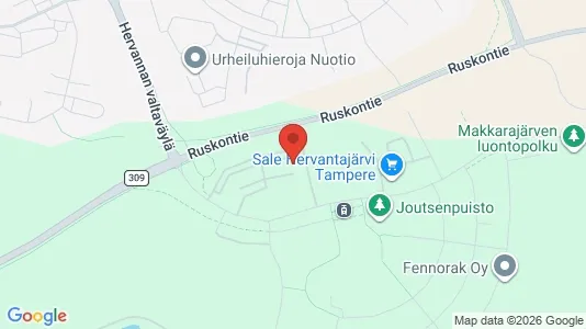 Apartments for rent i Tampere Kaakkoinen - kort over placeringen