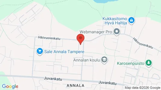 Rooms for rent i Tampere Kaakkoinen - kort over placeringen