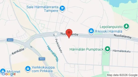 Apartments for rent i Tampere Keskinen - kort over placeringen