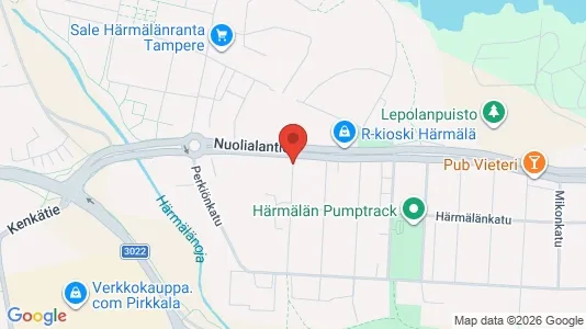 Apartments for rent i Tampere Keskinen - kort over placeringen