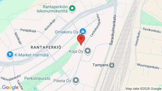 Apartments for rent i Tampere Keskinen - kort over placeringen