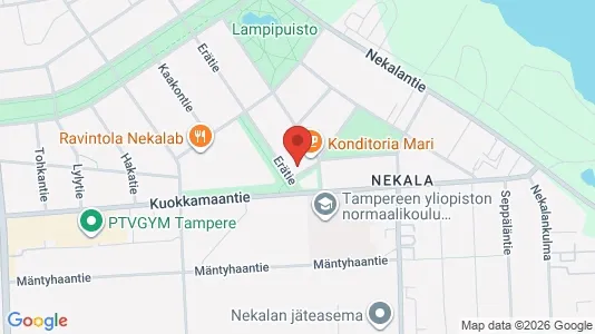Apartments for rent i Tampere Keskinen - kort over placeringen