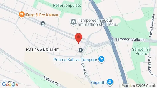 Apartments for rent i Tampere Keskinen - kort over placeringen