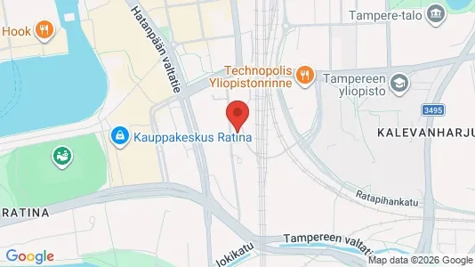 Apartments for rent i Tampere Keskinen - kort over placeringen