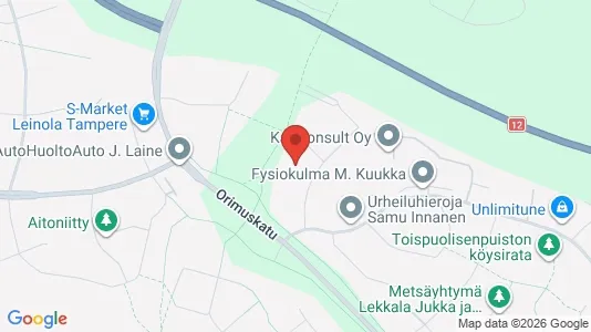Apartments for rent i Tampere Keskinen - kort over placeringen
