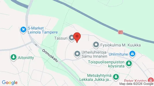 Apartments for rent i Tampere Keskinen - kort over placeringen