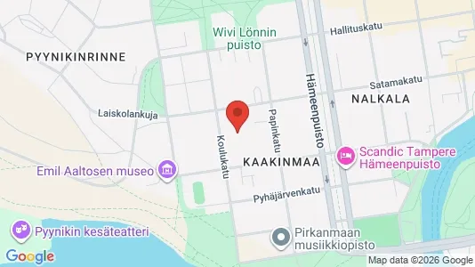 Apartments for rent i Tampere Keskinen - kort over placeringen