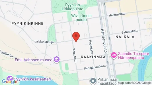 Apartments for rent i Tampere Keskinen - kort over placeringen