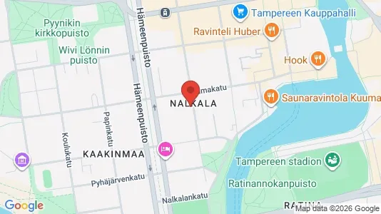 Apartments for rent i Tampere Keskinen - kort over placeringen