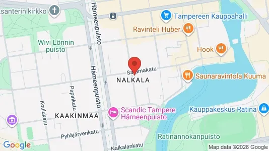 Apartments for rent i Tampere Keskinen - kort over placeringen