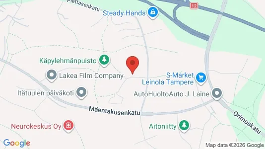 Apartments for rent i Tampere Koillinen - kort over placeringen