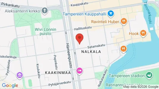 Apartments for rent i Tampere Keskinen - kort over placeringen