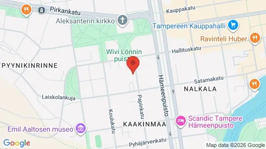 Apartments for rent i Tampere Keskinen - kort over placeringen