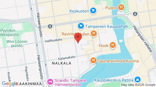 Apartments for rent i Tampere Keskinen - kort over placeringen
