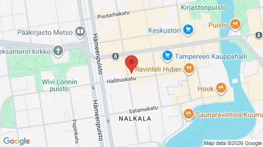 Apartments for rent i Tampere Keskinen - kort over placeringen