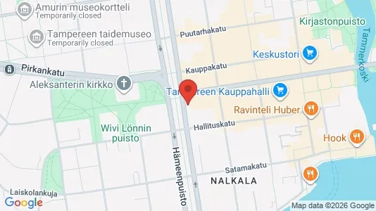 Apartments for rent i Tampere Keskinen - kort over placeringen