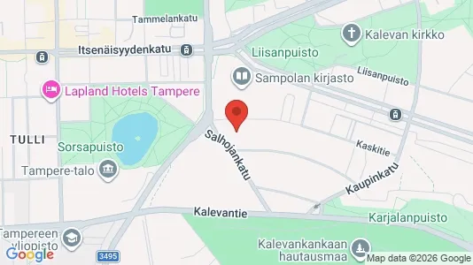 Apartments for rent i Tampere Keskinen - kort over placeringen